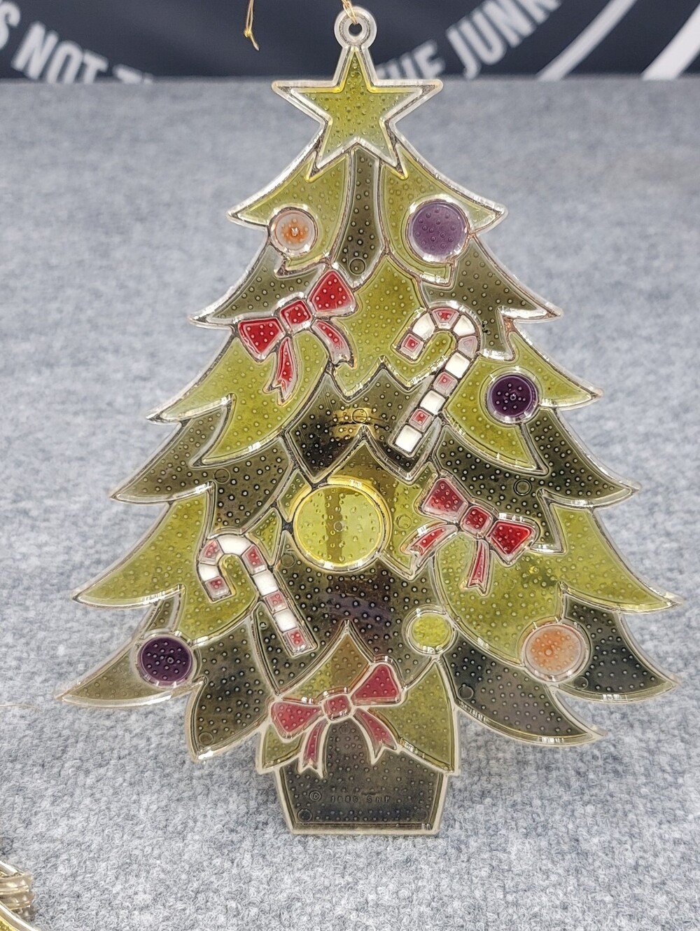 Vintage SNP 1985 Christmas Hanging Window Decorations Lot Of 4 Christmas Trees
